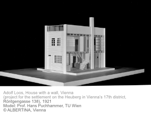 Adolf Loos, Private Houses, Vienna, MAK